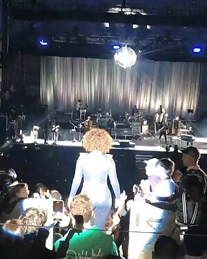 Incredibly beautiful desirable Régine Chassagne is a true goddess. Willingly giving a lucky fan an intimate close-up look of her spectacular massive fat juicy ass. Knowing that he, just like all guys, wants to forcefully pound & cum real deep inside of it. Until almost destroying her gigantic booty.