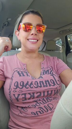 On/Off Babe Big Tits Car Hotnursefla