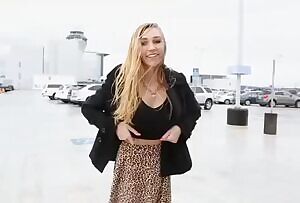 Naughty Blonde Outdoor Flash