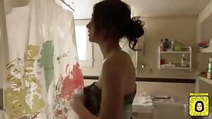 Emmy Rossum's shower surprise