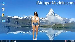 Booty Shorts Striptease