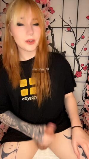 Cum On GirlCock Femboy MTF Tattoo