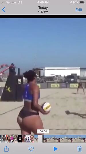 A big phat volleyball ass
