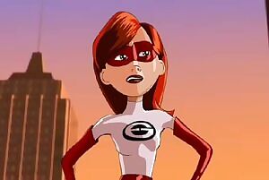 Elastigirl and Mr. Incredible meet for the first time