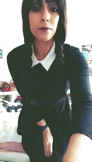 Wednesday Addams showing it all