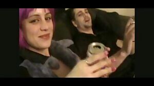 when a slut gets drunk, she shows her tiny tits