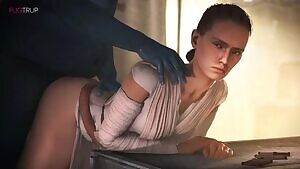 Rey bend over,