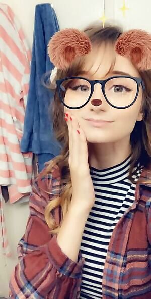 The nerdy girl next door learned some new tricks