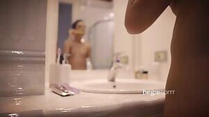 Her morning routine.