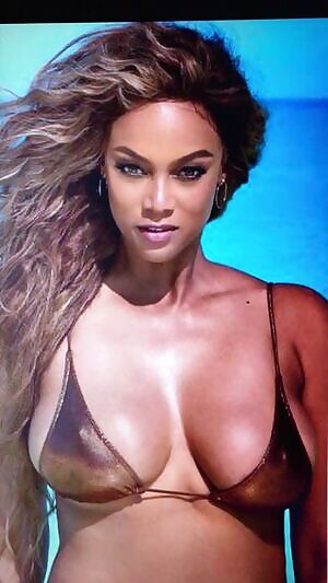 Covered Tyra Banks in my dick juice