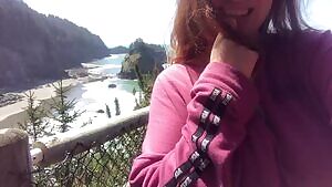 Big titties by the sea