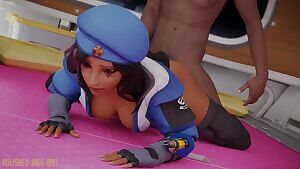 Ana getting hit from behind