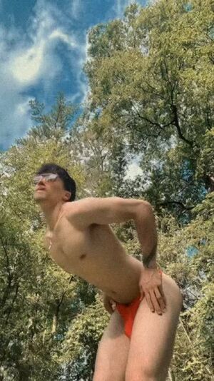 Gay Outdoors Bulge Public Thong