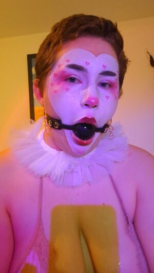 Clown Porn Ball Gagged Drool Drooling