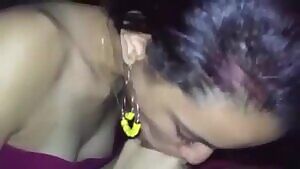 Latina sucks until cumshot