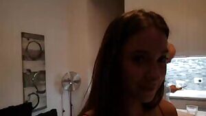 Playing with her friend's boobs