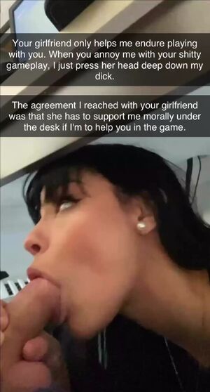 Cheating Mouth (Captions) Blowjob Caption Cuckold