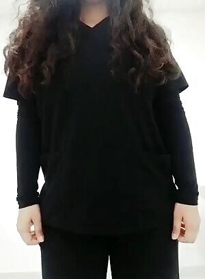 Black scrubs and me 😁