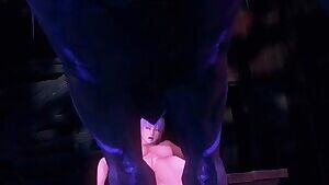 2 Thick horse cocks growing to full size before plowing Ayane