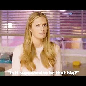 Don’t worry sissy, daddy will make it fit!