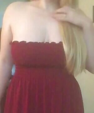 Jumping in my sundress and my boobs popped out request