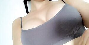 Crop top reveal for you 🙈wish I had someone to come play with my big titties 😈