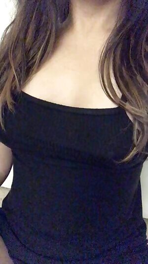 Would you rather cum on my tits or my pussy?