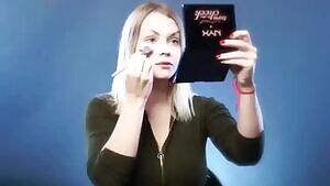 Irina Meier transforming into Harley Quinn from DC Comics