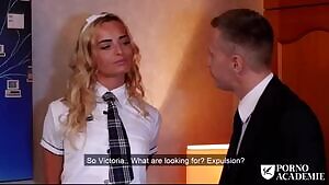 Victoria Pure - has all her orifices fucked balls deep by her teachers