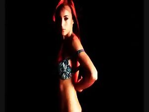 Rosie Jones playing with her soft tiddies