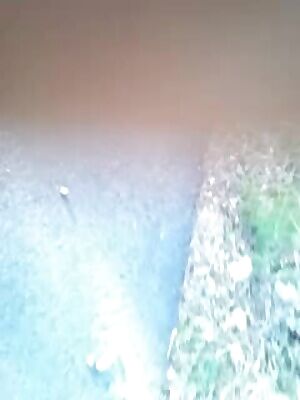 Short-Haired Cutie Embarrassed Park Flash