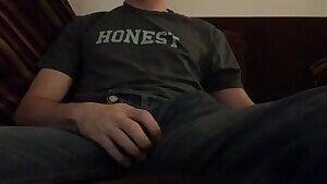 Pulling my cock out of my jeans