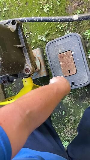 Just some hard working arms. Sure got a workout turning this valve for a few minutes.