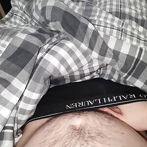 I love playing with my foreskin and watching precum drip down my cock