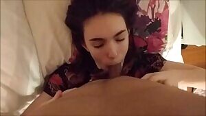 Cutie pie loves giving head