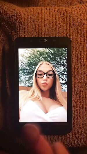 Real nice load for this tempting blonde