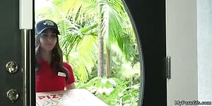 looks like it was a sausage pizza...