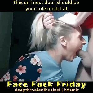 Homemade face fuck friday