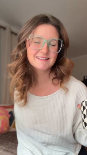 Nothing Underneath Braless Glasses Smile