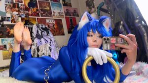 NSFW Cosplay Egirl Feet Foot Oil