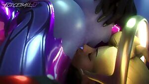 Widowmaker being eaten by Mercy
