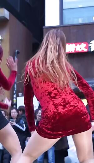 Beaglegirlfriend - Jiwoo Sexy Upskirt Ass Tease