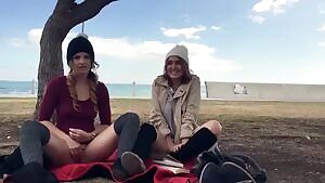 holdthemoan - Playful girls in public