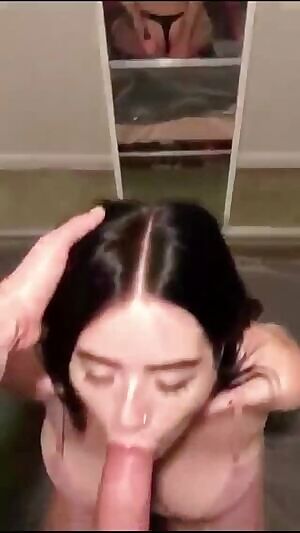 Cute GF On Her Knees