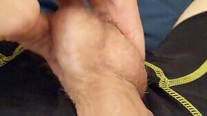 Literally just a solid minute of me playing with my balls