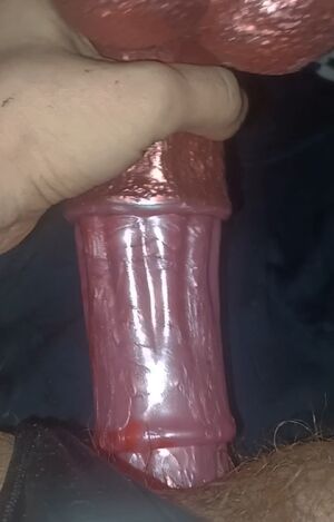 Stuffed Anal Play Huge Dildo Slut