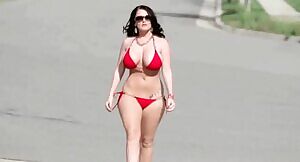 Sophie Dee Bikini Walk