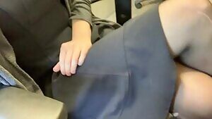 wore thigh highs to the office today 😉