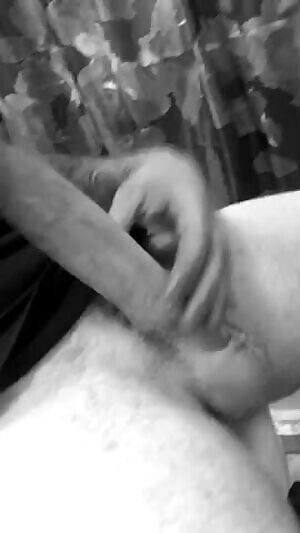 Lightly touching myself