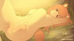 Raphtalia on her back